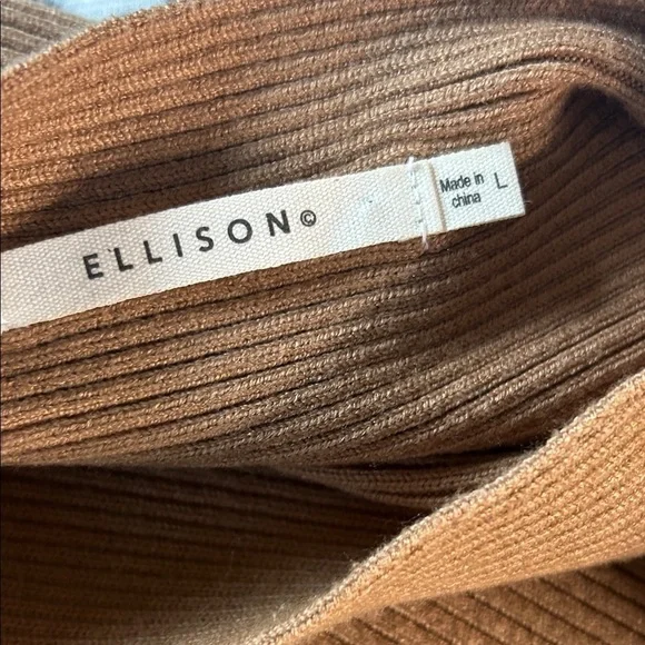 Ellison Tan Cowl Neck Sweater - Picture 5 of 7